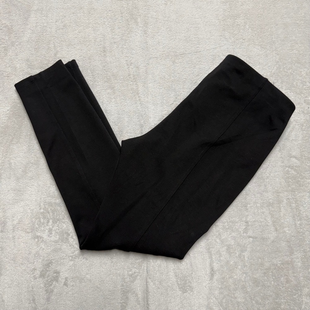T Tahari Black Tummy Control Leggings Modal‎ Blend Size Medium Pull On Pants